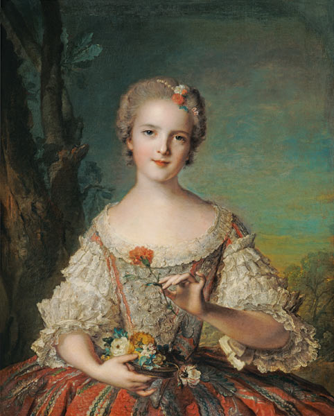 Portrait of Madame Louise de France (1737-87) at Fontevrault van Jean Marc Nattier