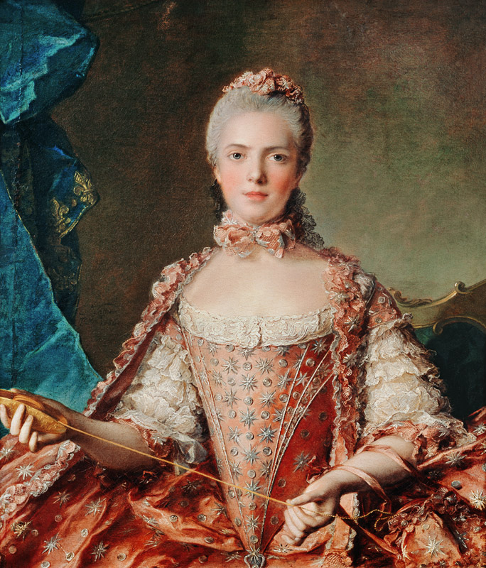 Portrait of Marie Adelaide (1759-1802) van Jean Marc Nattier
