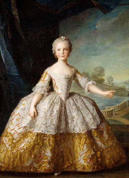 Infanta Isabelle de Bourbon-Parme (1741-63) van Jean Marc Nattier