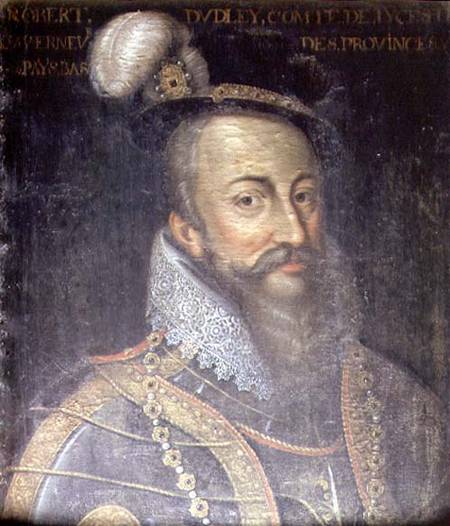 Portrait of Robert Dudley (1532-88) Earl of Leicester van Jean Mosnier