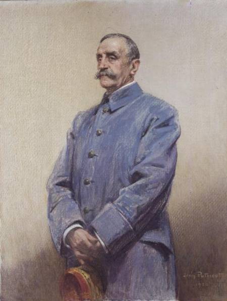 Portrait of Marshal Ferdinand Foch (1851-1929) van Jean Patricot