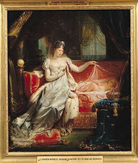 Empress Marie-Louise (1791-1847) and the King of Rome van Jean-Pierre Franque