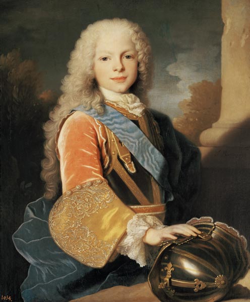 Portrait of Ferdinand de Bourbon and Savoy (1713-59) Prince of Asturias van Jean Ranc
