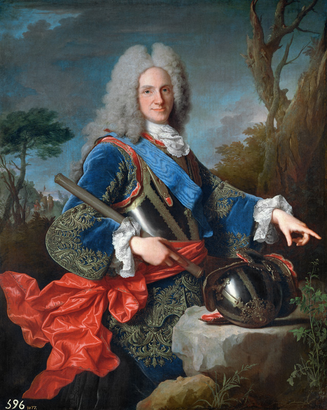 Portrait of Philip V (1683-1746) van Jean Ranc