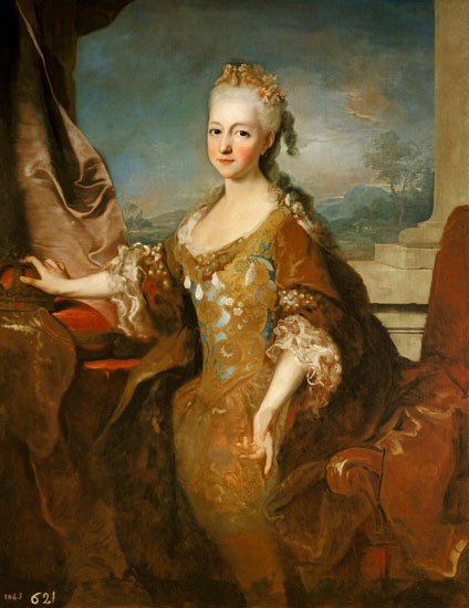Portrait of Louise-Elisabeth d'Orleans (1709-42) van Jean Ranc
