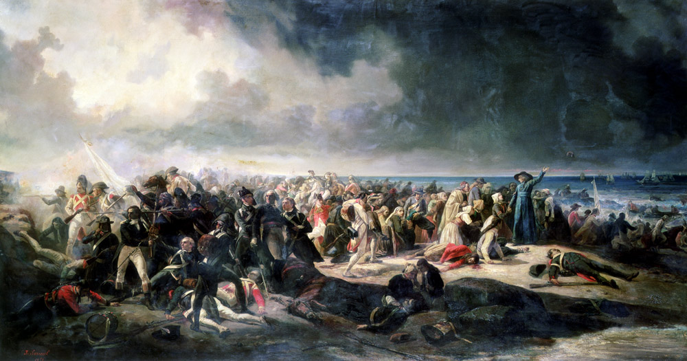 Scene of the Landing at Quiberon in 1795 van Jean Sorieul