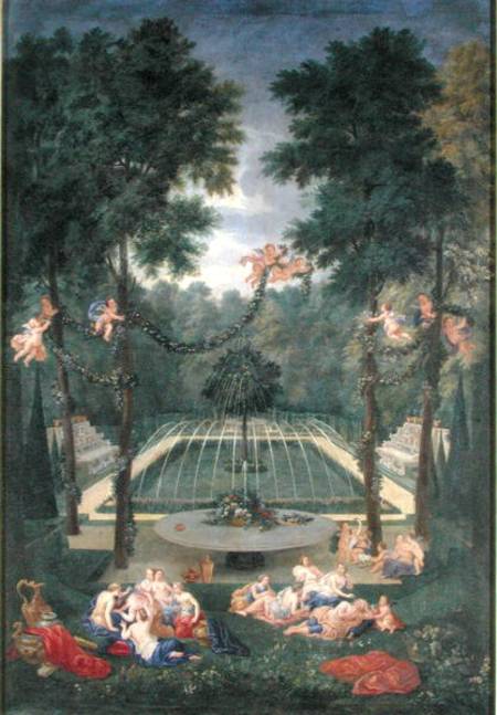 Groves of Versailles, view of the Marais with Venus and Echo van Jean the Younger Cotelle