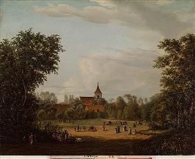 View of the village church, Pankow