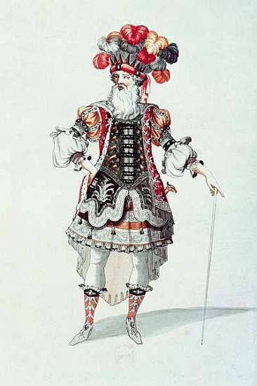 Ballet Costume van Jean II (the Younger) Berain