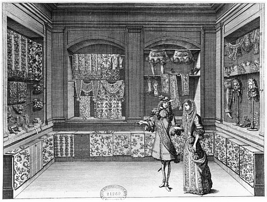 The Shop of Galanteries, illustration from ''Recueil d''ornements'', late 17th century van Jean II (the Younger) Berain