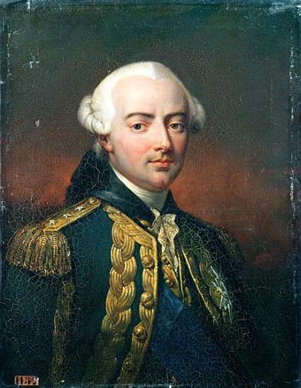 Portrait of Charles Henri (1729-94) Count of Estaing van Jean Pierre Franque
