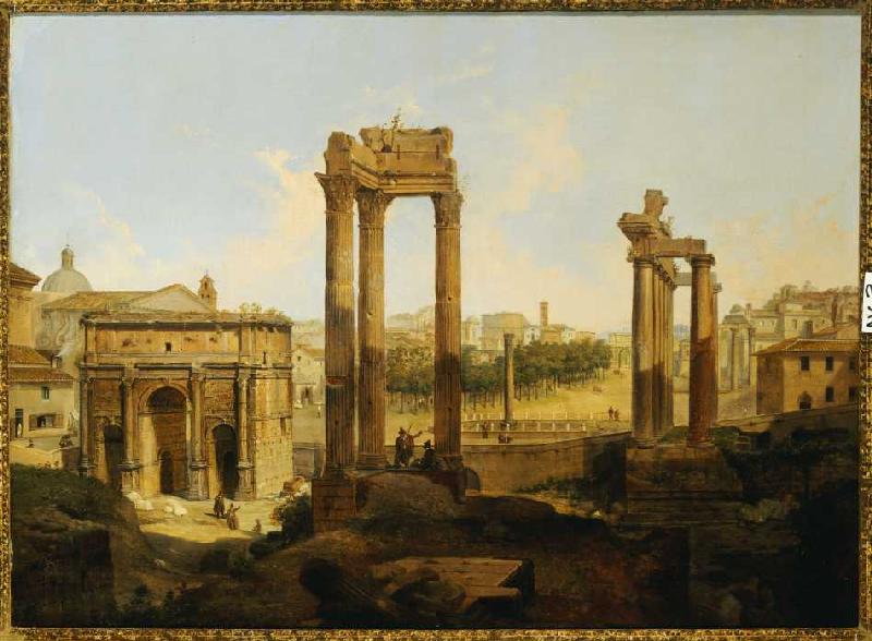 Das Forum Romanum. van Jean Victor Louis Faure