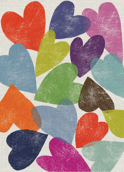 Printed Hearts van Jenny Frean