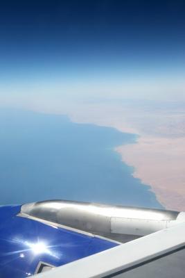 Suezkanal von oben van Jenny Sturm