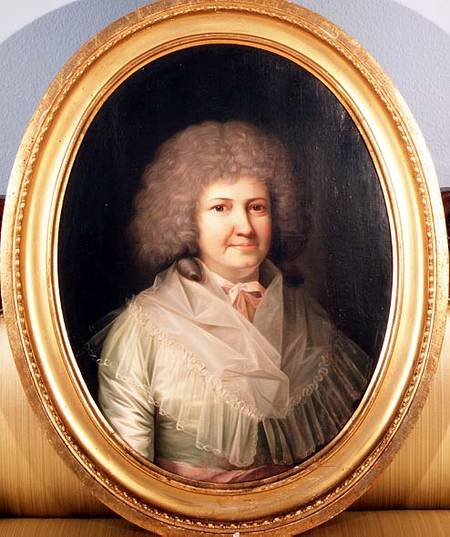 Portrait of a lady, Mrs. Mackway van Jens Juel
