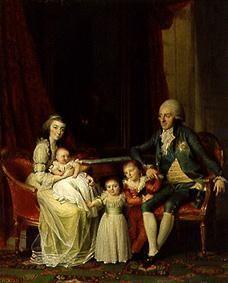 Erbprinz Friedrich von Dänemark mit seiner Familie