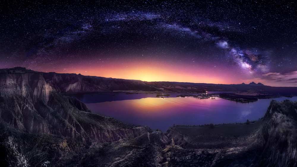 Milky way over Las Barrancas 2016 van Jesus M. Garcia
