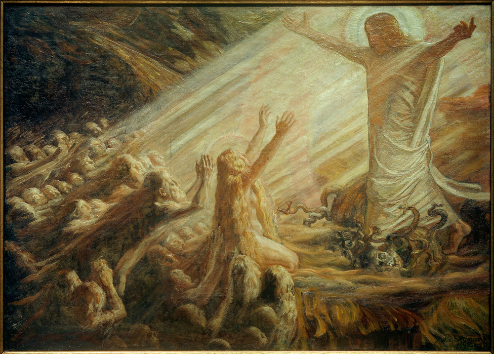 Christus im Reich der Toten van Joakim Skovgaard