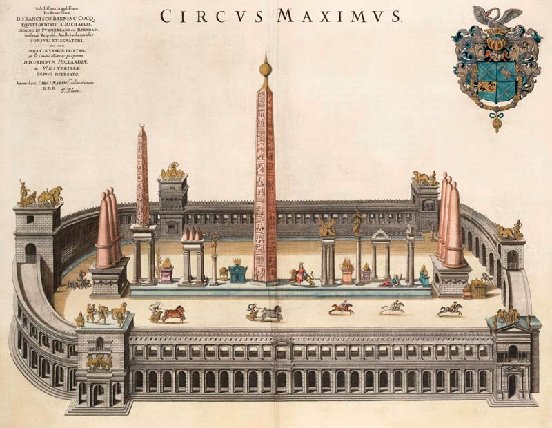 The Circus Maximus (From the Atlas Van Loon) van Joan Blaeu
