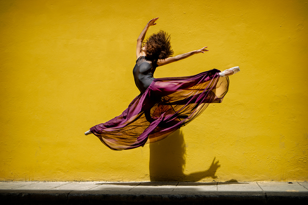 Ballet dancer jumping van Joan Gil Raga