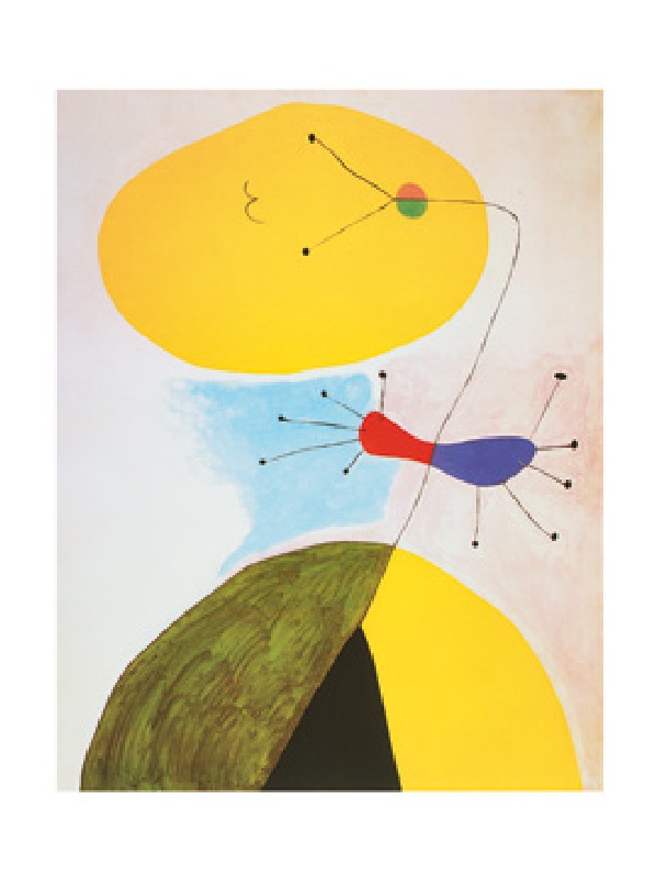 Portrait, 1938 - (JM-659) van Joan Miró