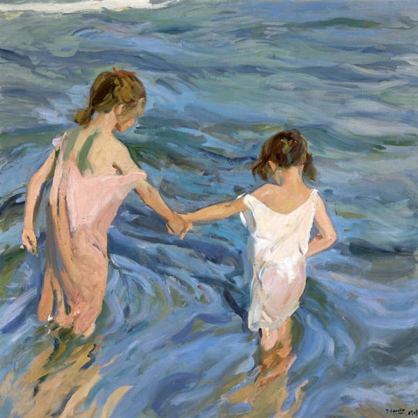 Children in the Sea van Joaquin Sorolla