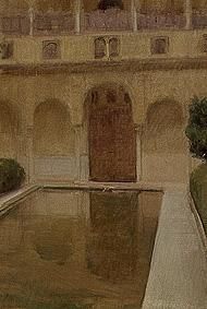 Patio de la Alberca, Granada. van Joaquin Sorolla