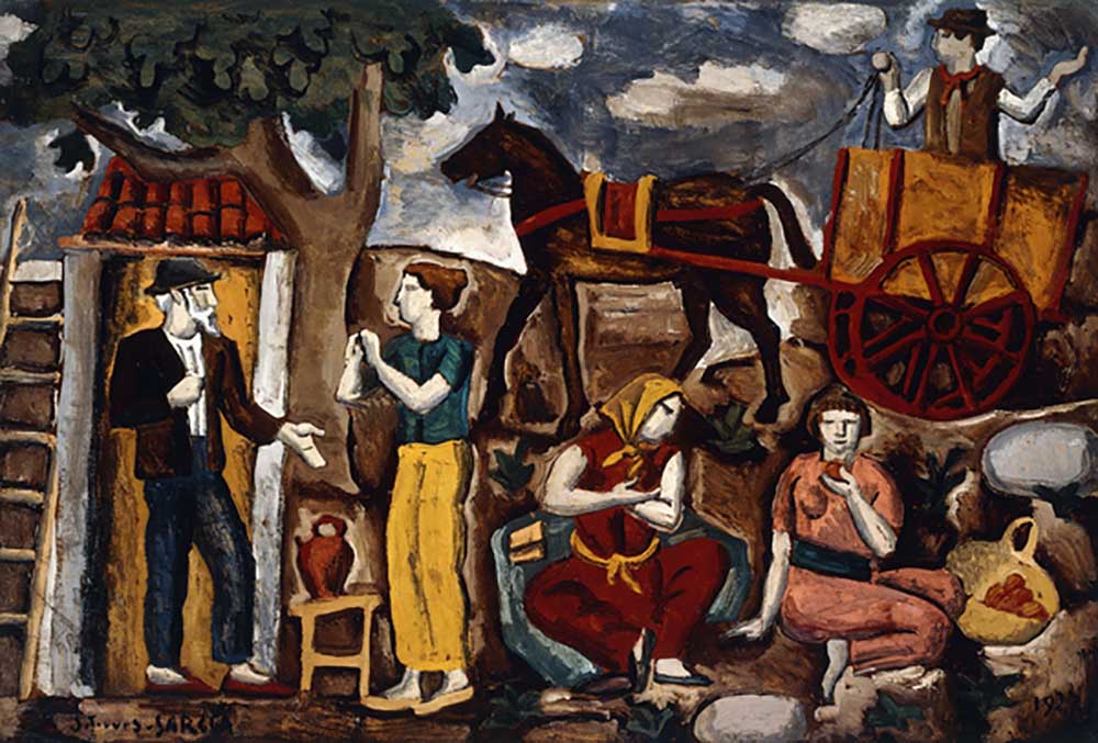 Gypsies, 1927 van Joaquin Torres-Garcia