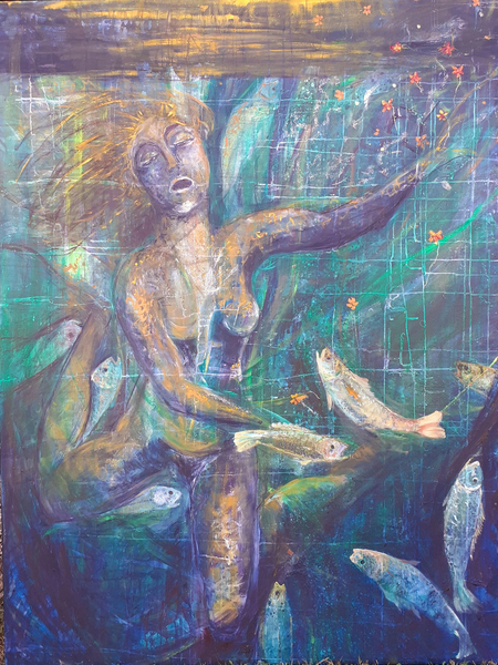ophelia, woman underwater van jocasta shakespeare