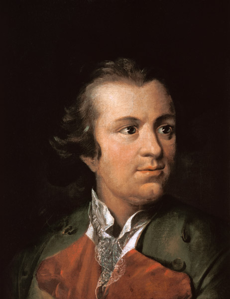 Lessing , Portrait van Joh. Heinrich Wilhelm Tischbein