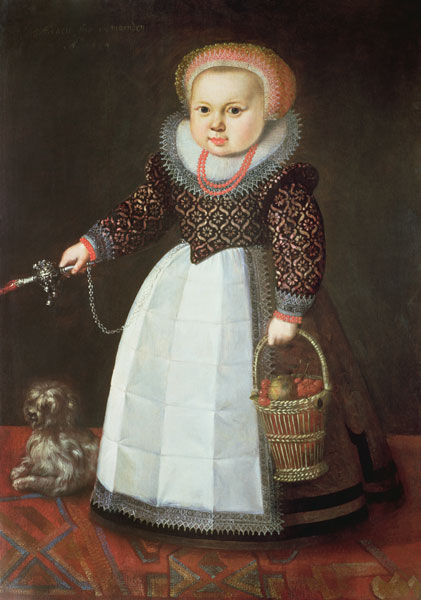 Young Child with a Dog van Johan Cornelisz van Loenen