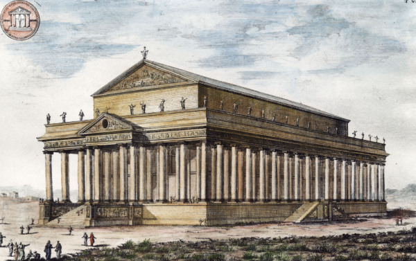Ephesus , Artemis Temple van Johann Bernhard Fischer von Erlach