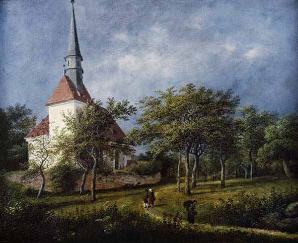 Dorfkirche von Plauen. van Johann Christian Klengel