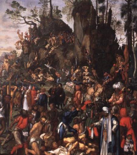 Martyrdom of the Ten Thousand, 1653  (copy of painting by Albrecht Durer van Johann Christian Ruprecht