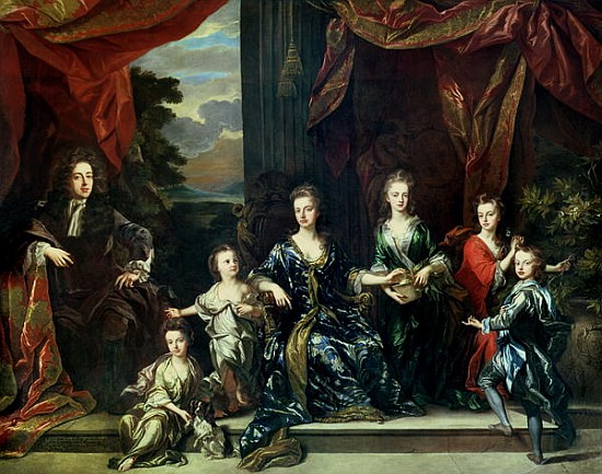 John Churchill (1650-1722) 1st Duke of Marlborough and Sarah (1660-1744) Duchess of Marlborough with van Johann Closterman