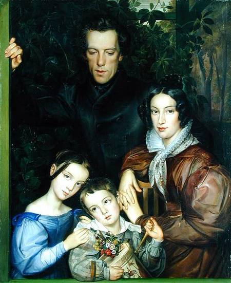 The Rauter Family van Johann Friedrich Dieterich
