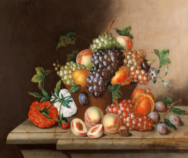 Fruchtstilleben van Johann Georg Seitz