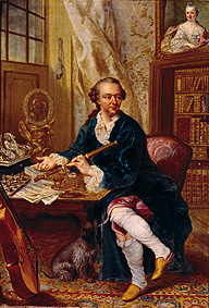 Jugendbildnis des Kurfürsten Karl Theodor von Pfalz und Bayern (1724-1799) van Johann Georg Zisenis