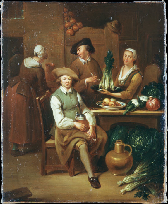 Kitchen Interior van Johann Gerlach Lambert