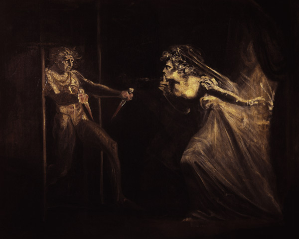 Lady Macbeth mit den Dolchen van Johann Heinrich Füssli