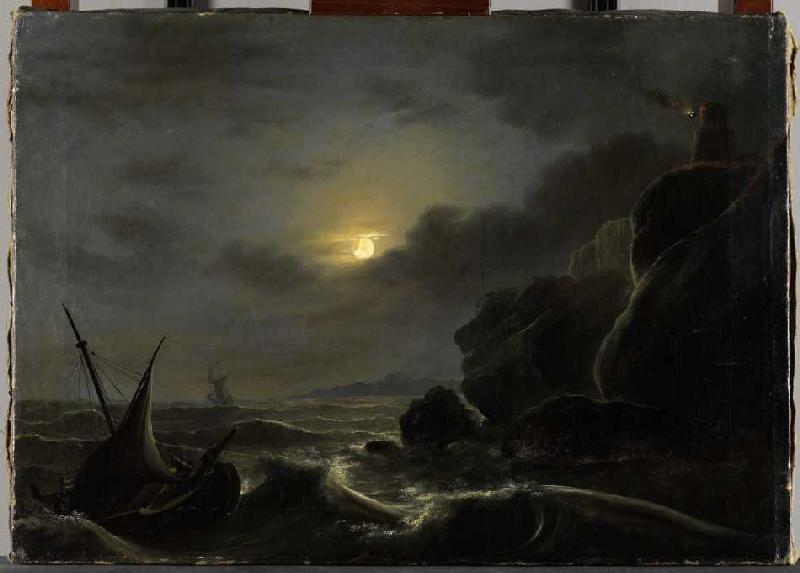 Sturm auf dem Meere van Johann Heinrich Ramberg