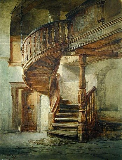 Spiral Staircase. Limburg an der Lahn van Johann Martin Gensler