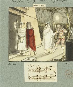 Illustration for Mozart''s ''The Magic Flute''