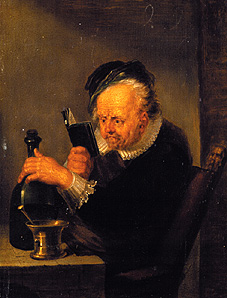 Der lesende Chemiker van Johann Peter von Langer