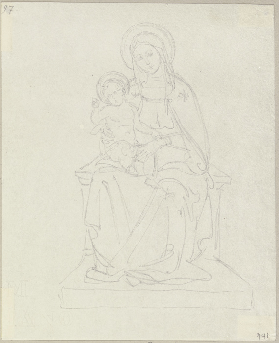 Mary with child van Johann Ramboux