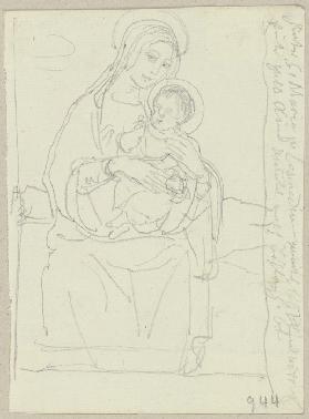 Maria mit Kind, Fresko hinter Santa Maria in Cosmedin