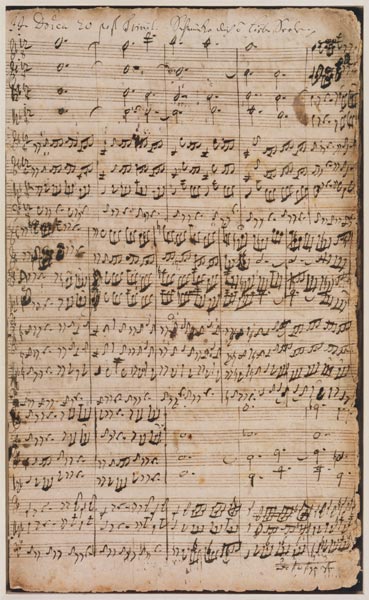 Autograph manuscript Cantata BWV 180 'Schmucke dich o liebe Seele' van Johann Sebastian Bach