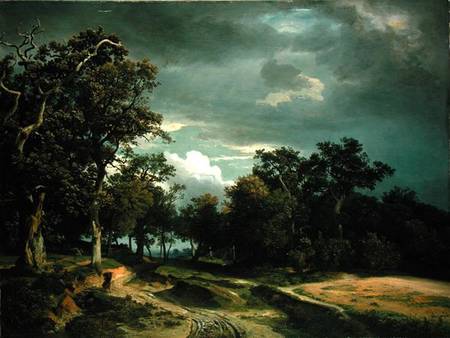 The Path on the Edge of the Wood van Johann Wilhelm Schirmer