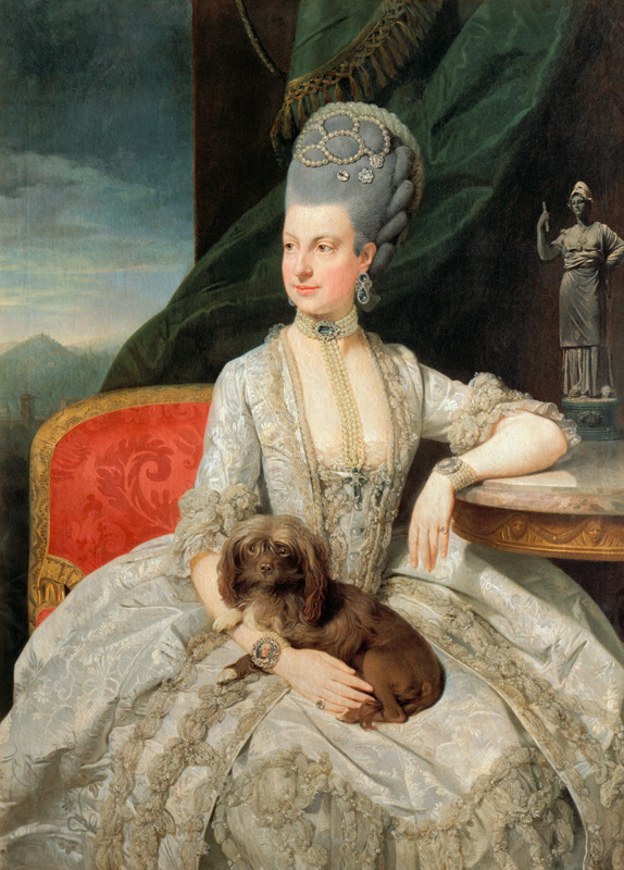 Marie Christine, Erzherzogin (Tochter von Franz Stephan I. und der Maria Theresia), Statthalterin de van Johann Zoffany