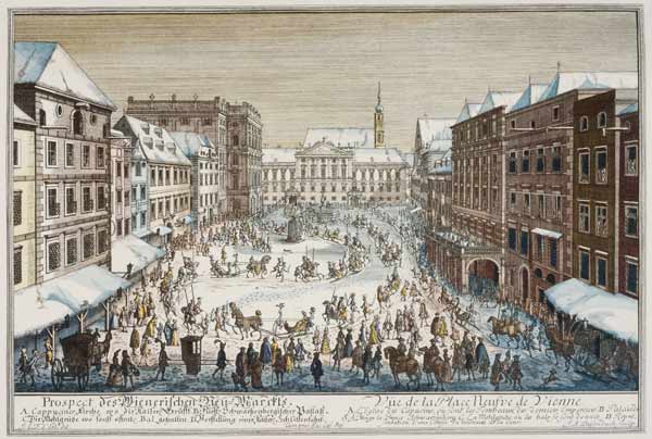 Vienna, Neumarkt van Johann Adam Delsenbach